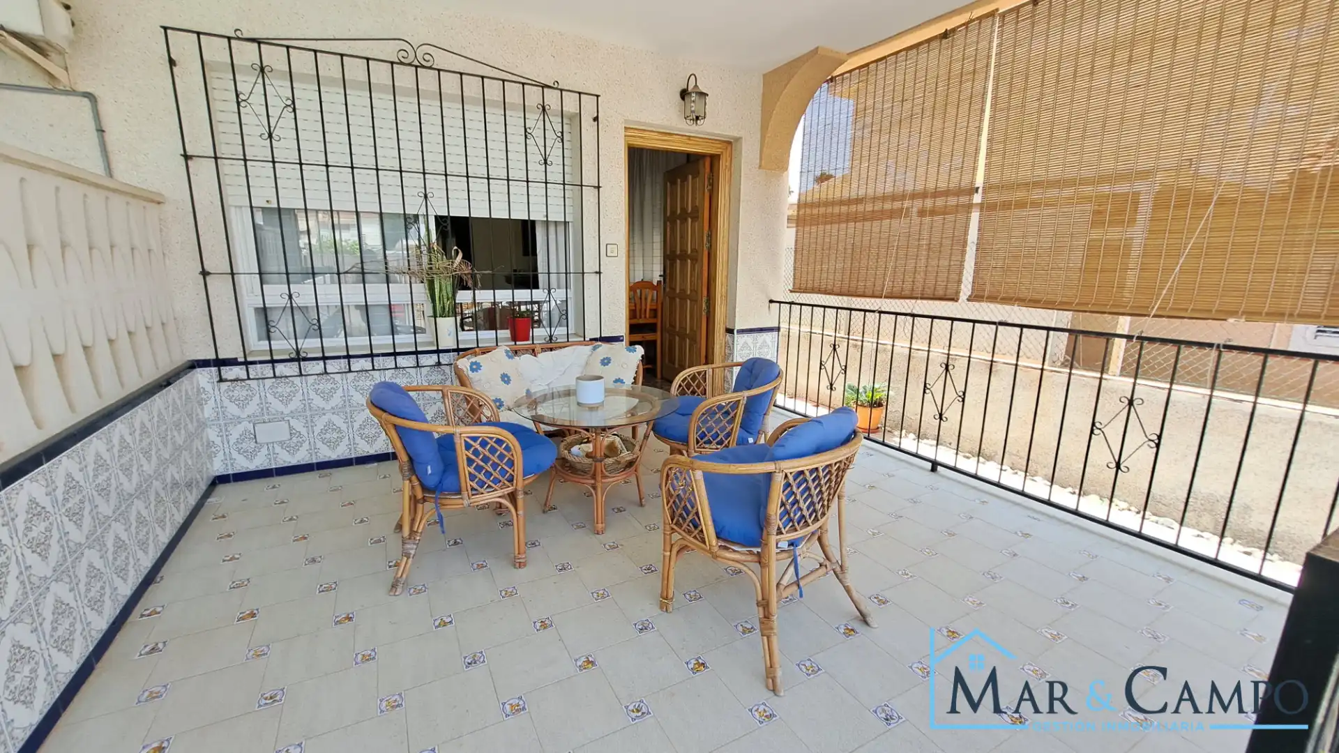 Terraza de Casa adosada en venta en Los Alcázares con Aire acondicionado, Jardín privado y Amueblado