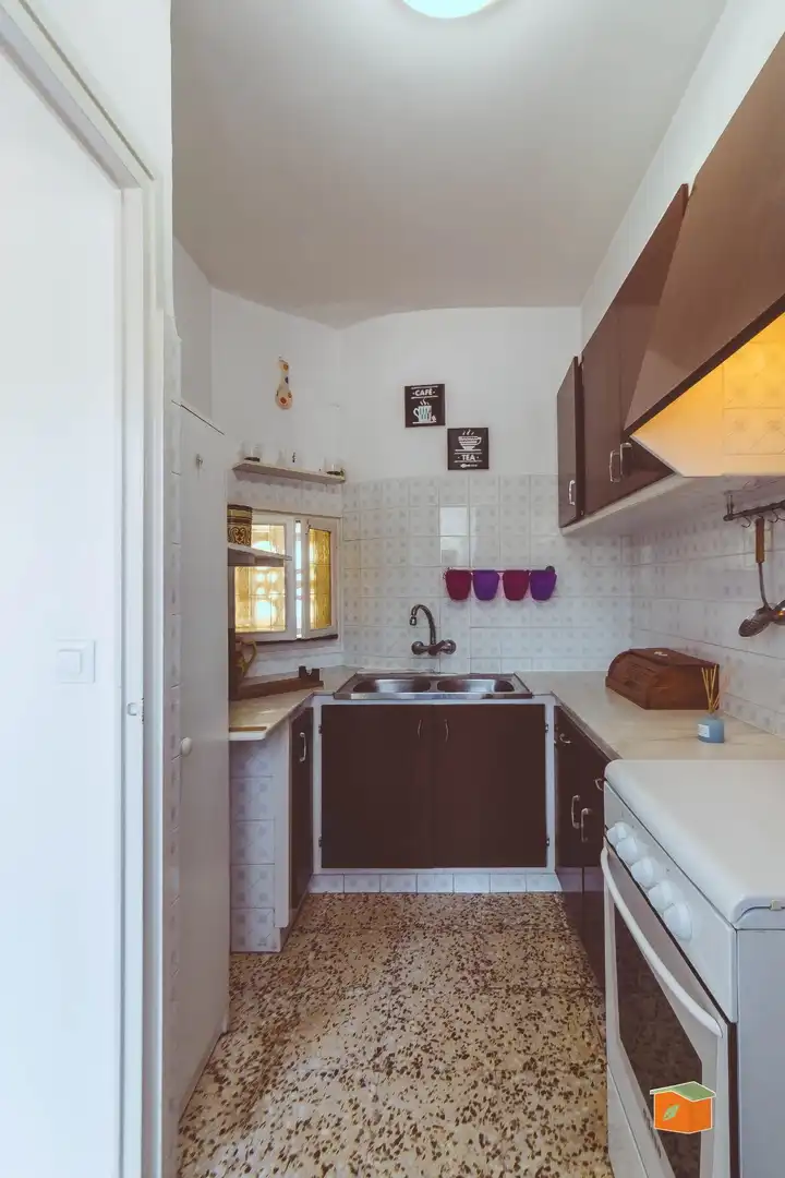 Cuina de Casa adosada en venda en Alcanar amb Jardí privat, Terrassa i Moblat