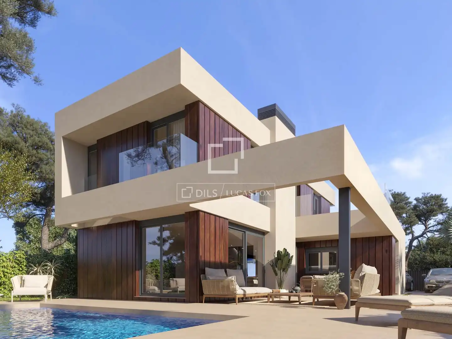 Vista exterior de Casa o chalet en venta en Godella con Aire acondicionado, Calefacción y Terraza