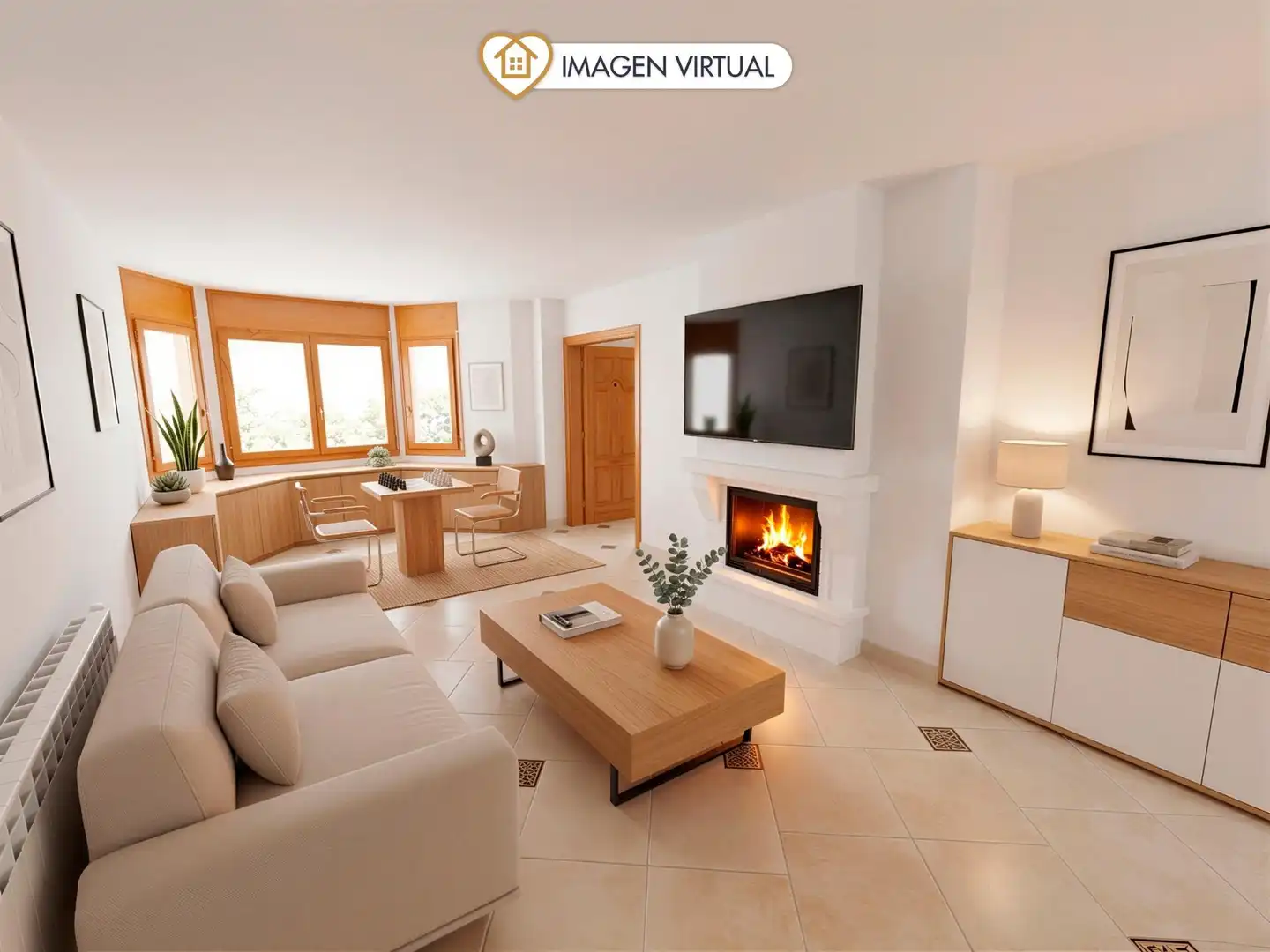 Sala de estar de Casa o chalet en venta en Vallirana con Calefacción, Jardín privado y Terraza