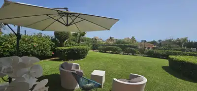 Jardí de Planta baixa en venda en Mijas amb Aire condicionat, Calefacció i Terrassa