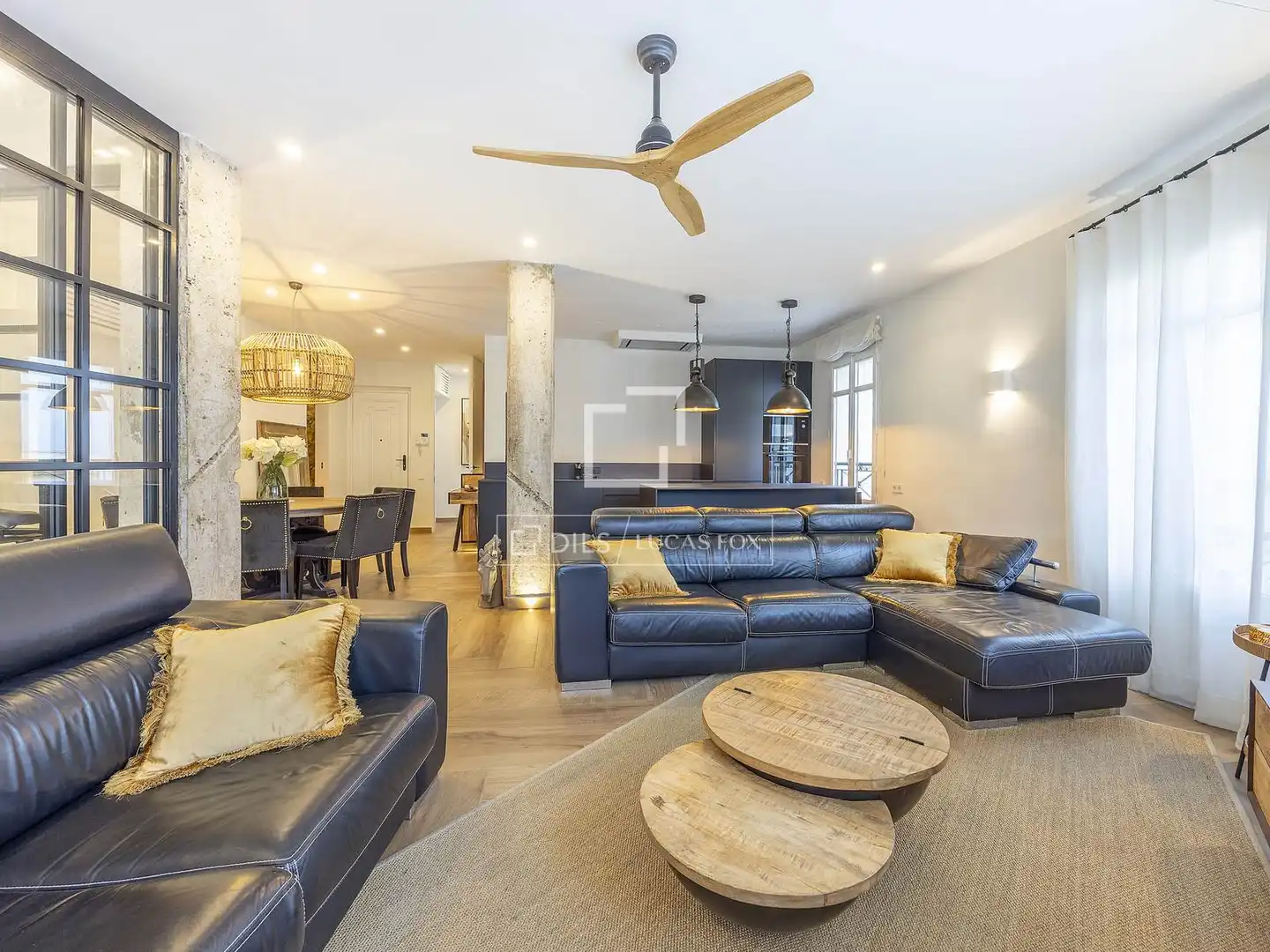 Sala de estar de Piso de alquiler en Valencia con Aire acondicionado, Calefacción y Parquet