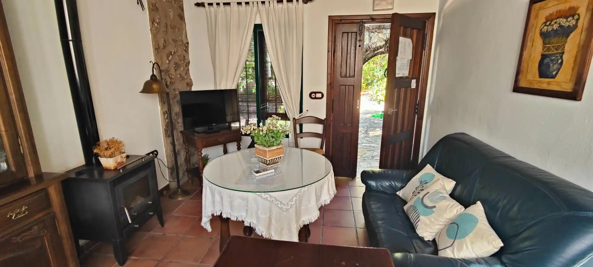 Sala de estar de Finca rústica en venta en La Lapa con Aire acondicionado, Jardín privado y Terraza