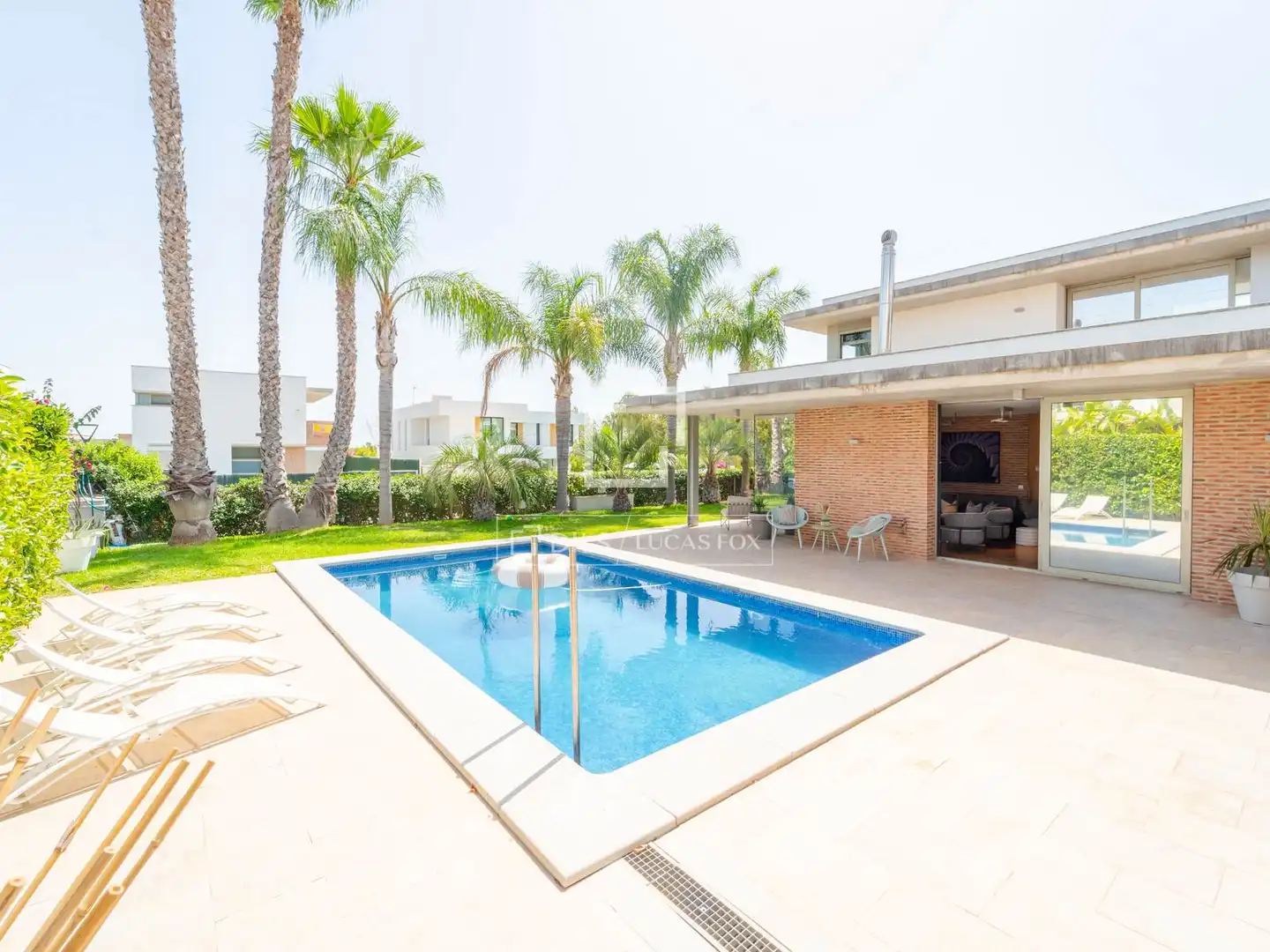 Piscina de Casa o xalet en venda en Bétera amb Aire condicionat, Jardí privat i Terrassa
