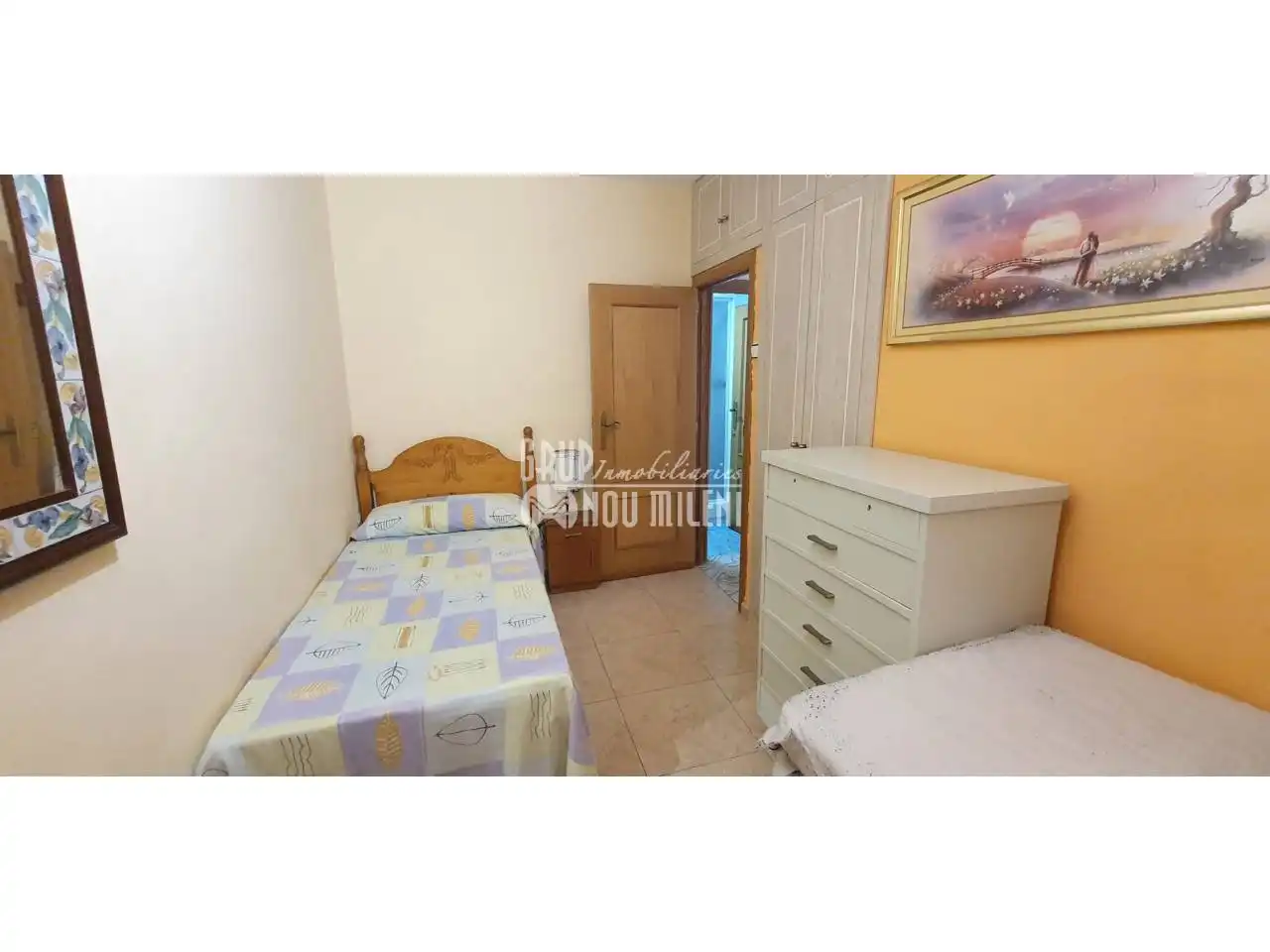 Bedroom of Apartments for rent in Valencia  with Air Conditioner, Heating and Terrace