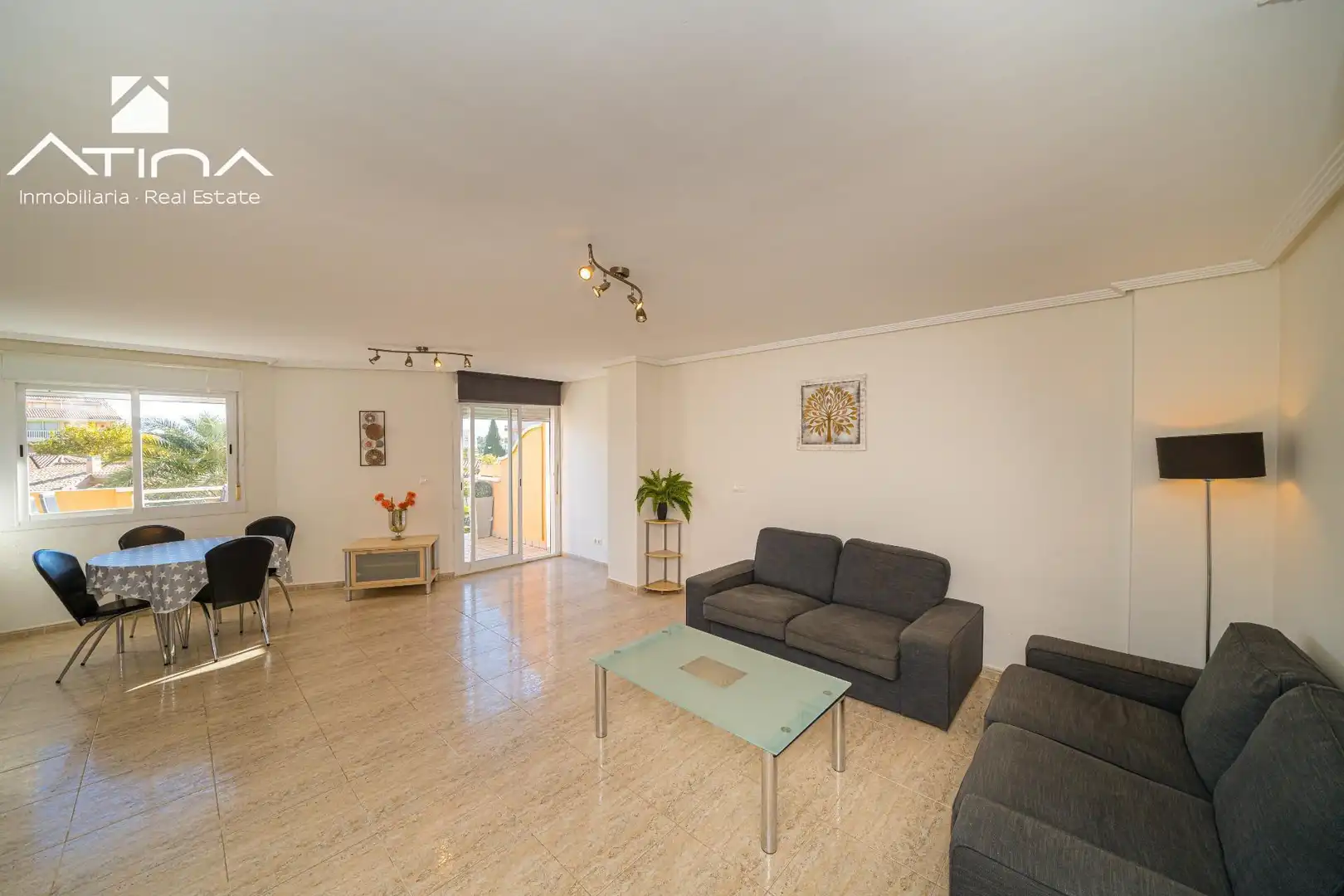 Living room of Apartments for sale in Jávea / Xàbia  with Air Conditioner, Private garden and Terrace