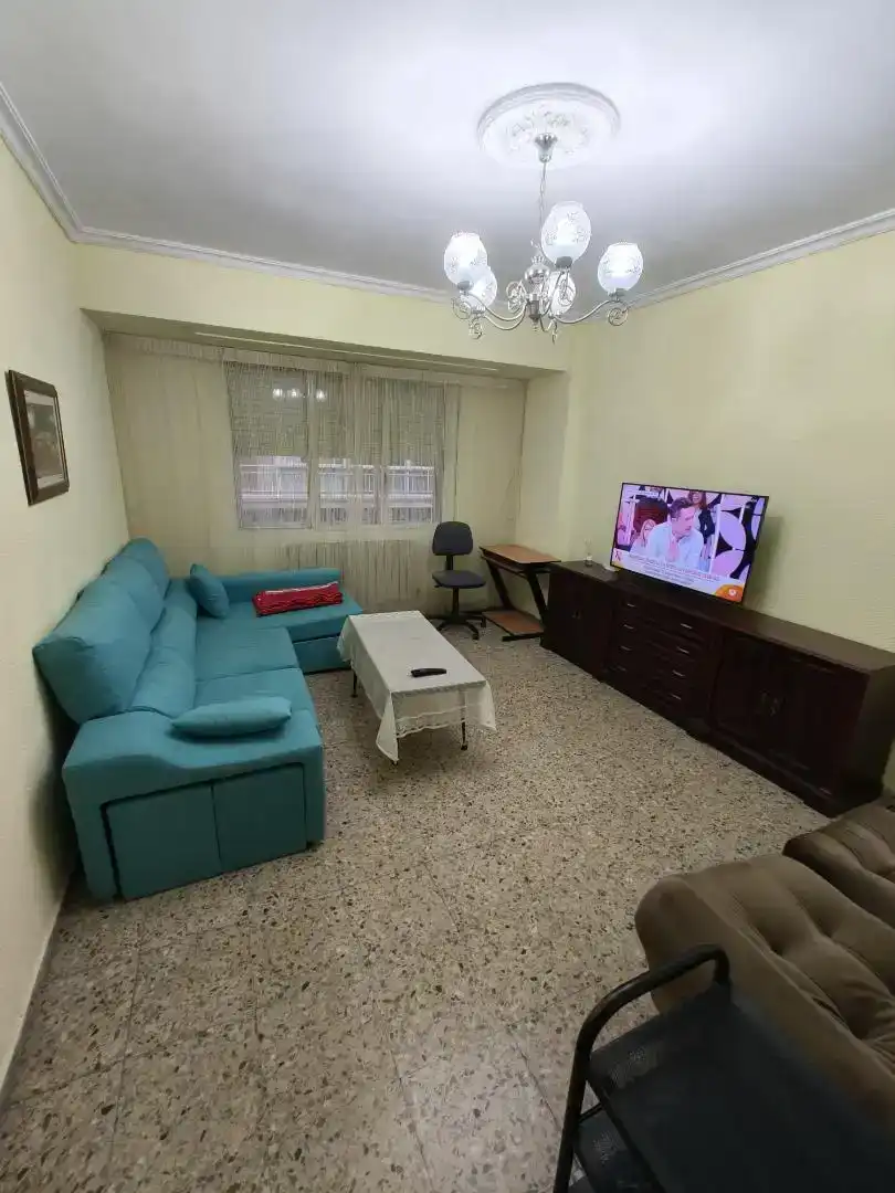 Living room of Flat for share in Oeste