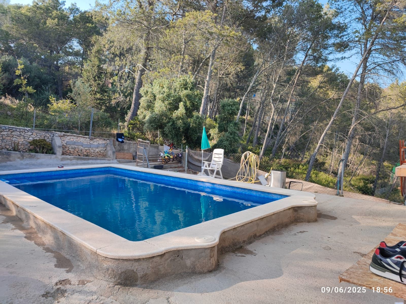Swimming pool of House or chalet for sale in Olivella  with Heating, Private garden and Parquet flooring