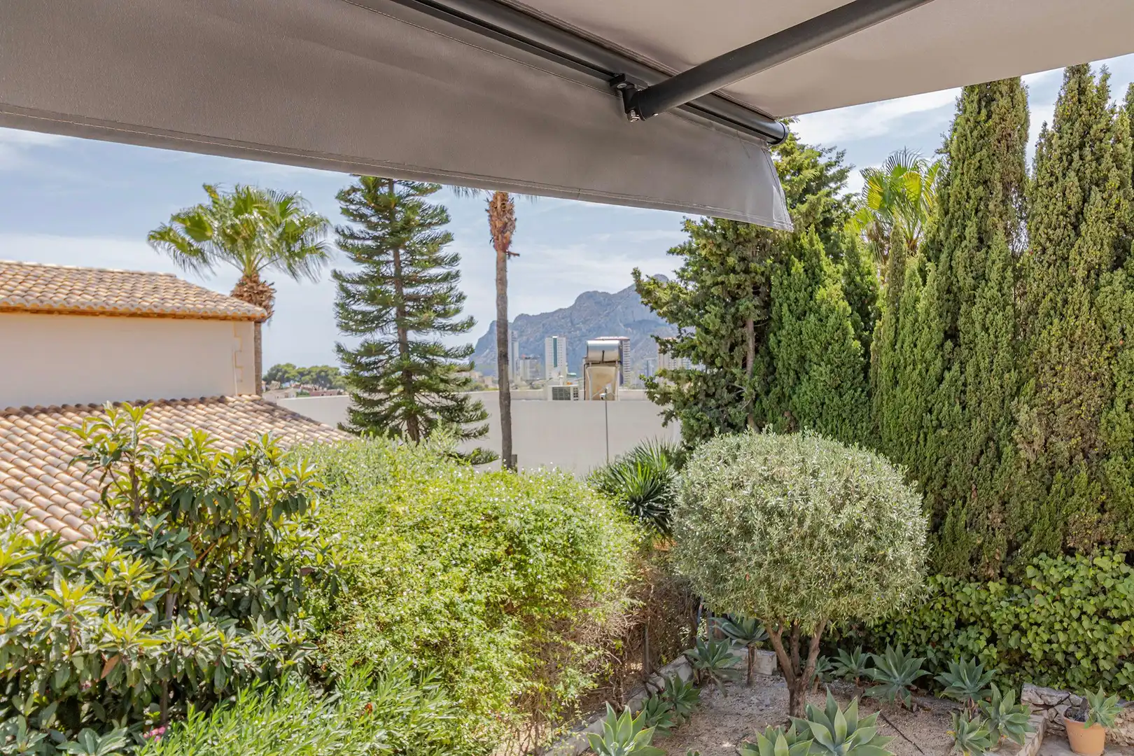 Terrace of Houses for rent in Calpe / Calp  with Air Conditioner, Private garden and Swimming Pool