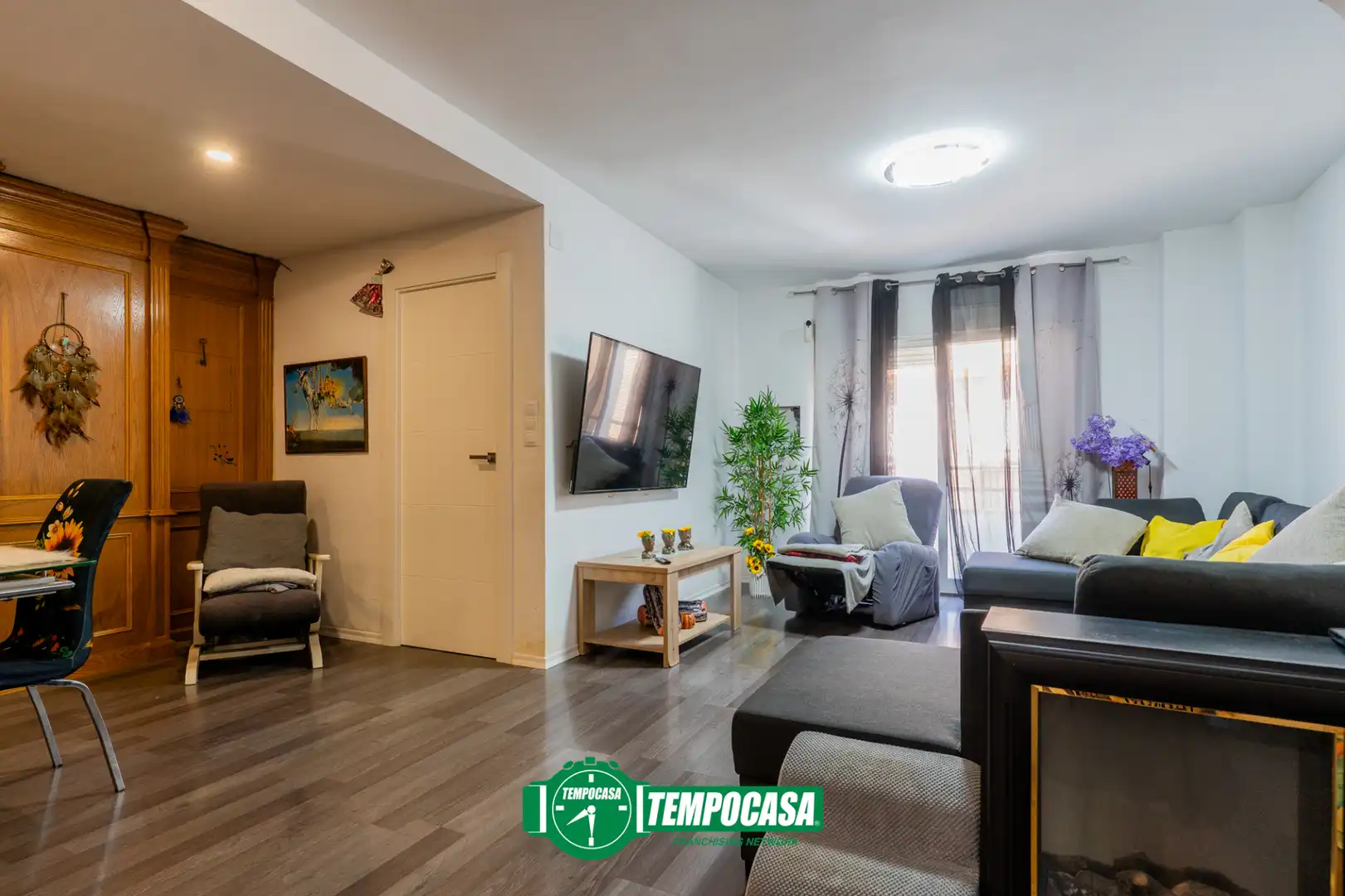 Sala de estar de Casa adosada en venta en Burjassot con Aire acondicionado, Terraza y Balcón