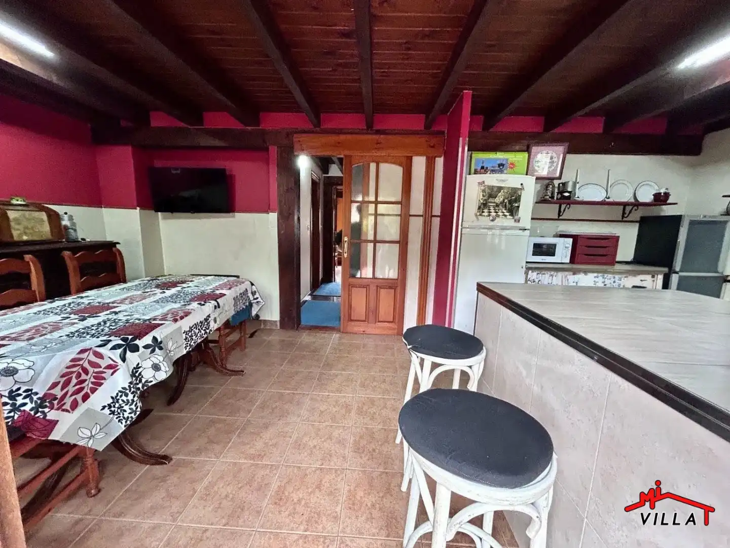 Cuina de Casa adosada en venda en Rasines amb Terrassa i Moblat