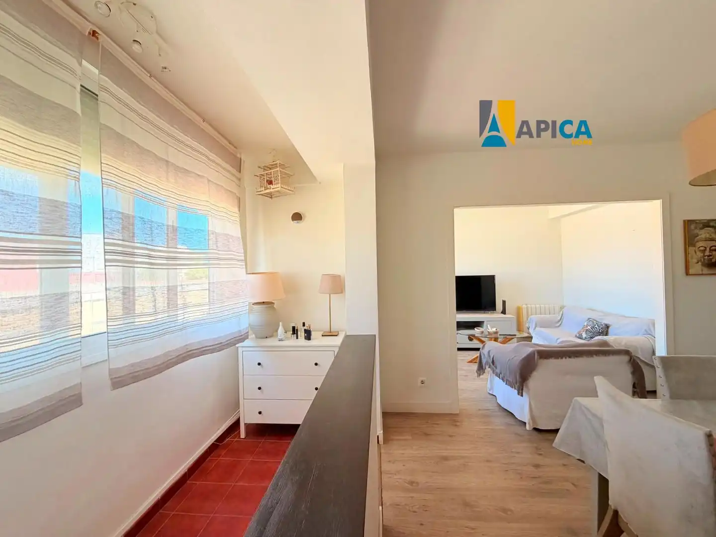 Living room of Flat for sale in Población de Arroyo  with Furnished and Alarm