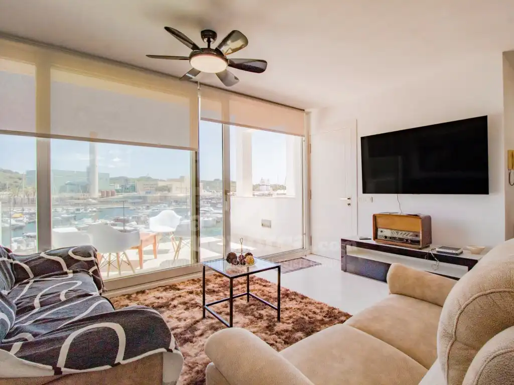 Living room of Flat for sale in Maó - Mahón  with Air Conditioner, Swimming Pool and Community pool