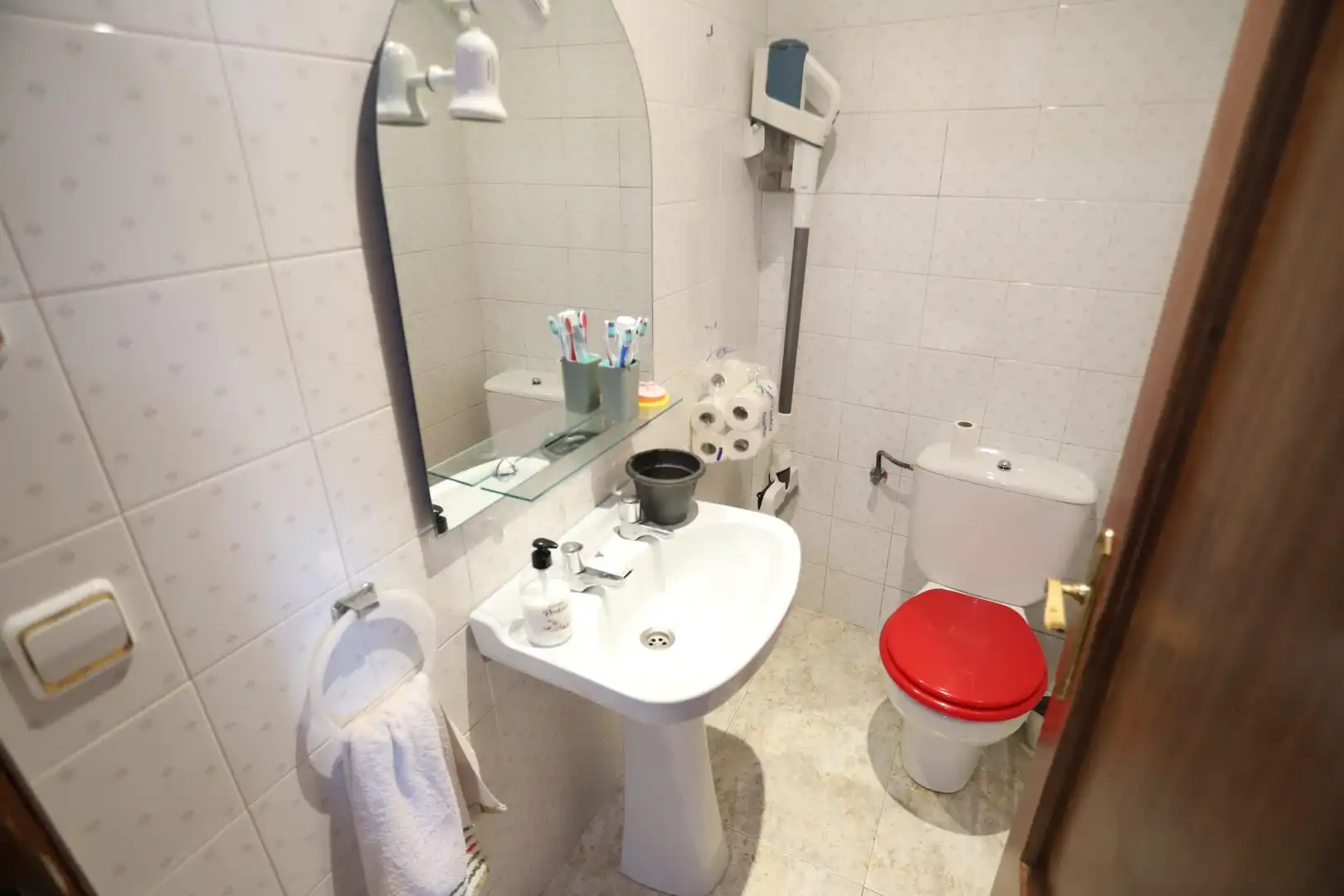 Badezimmer von Wohnung zum Verkauf in Alcázar de San Juan mit Klimaanlage und Terrasse