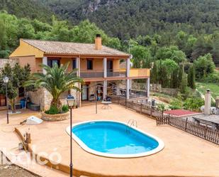 Exterior view of House or chalet for sale in Montblanc  with Terrace, Swimming Pool and Balcony