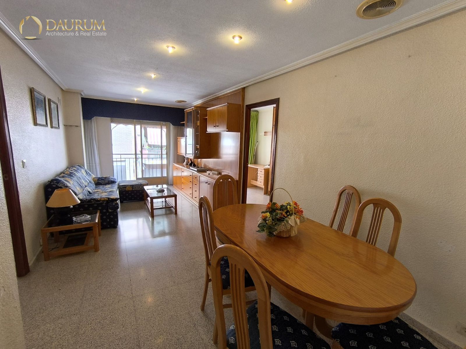 Living room of Flat for sale in Elche / Elx  with Terrace, Furnished and Balcony