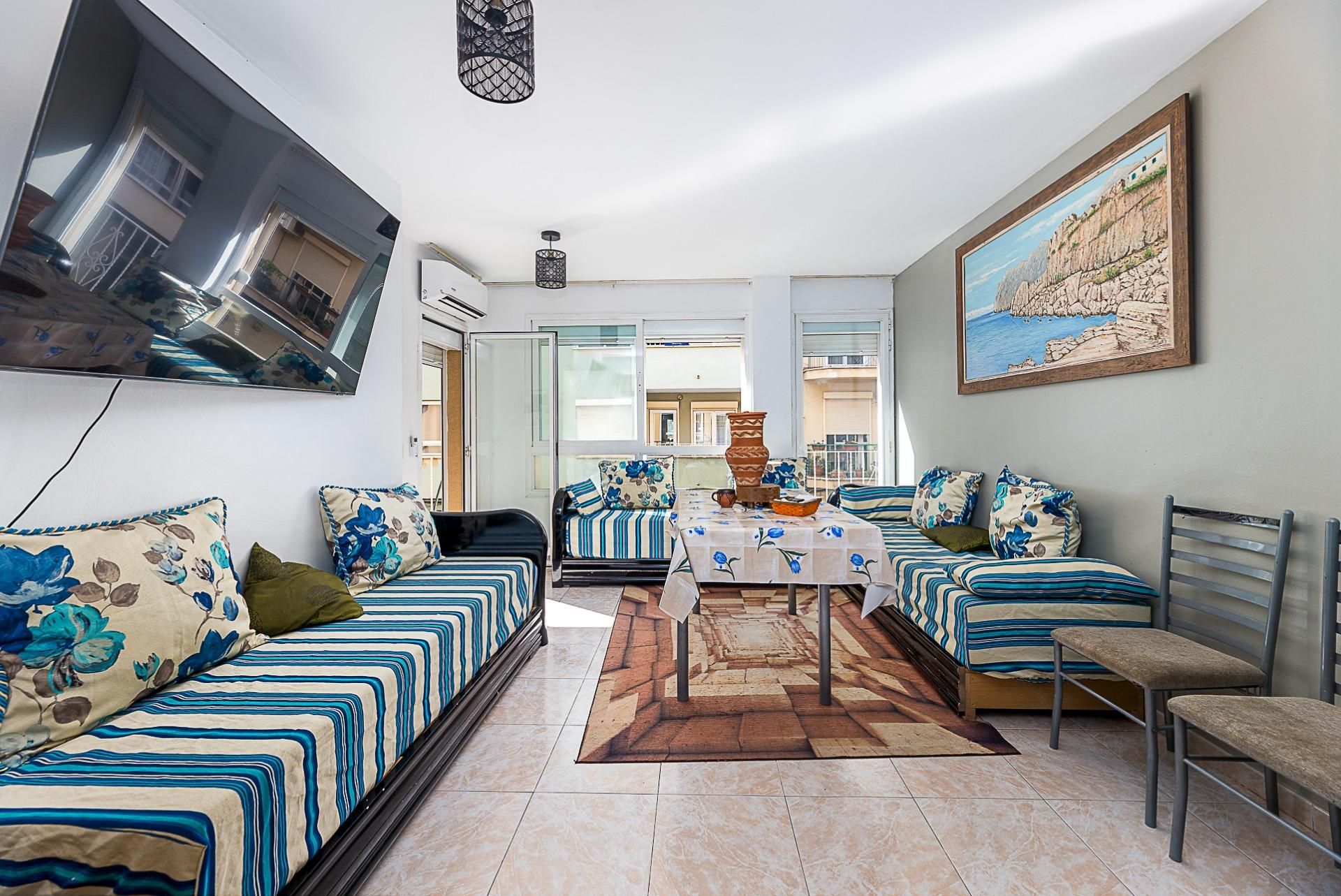 Sala d'estar de Pis en venda en  Palma de Mallorca amb Aire condicionat, Traster i Balcó