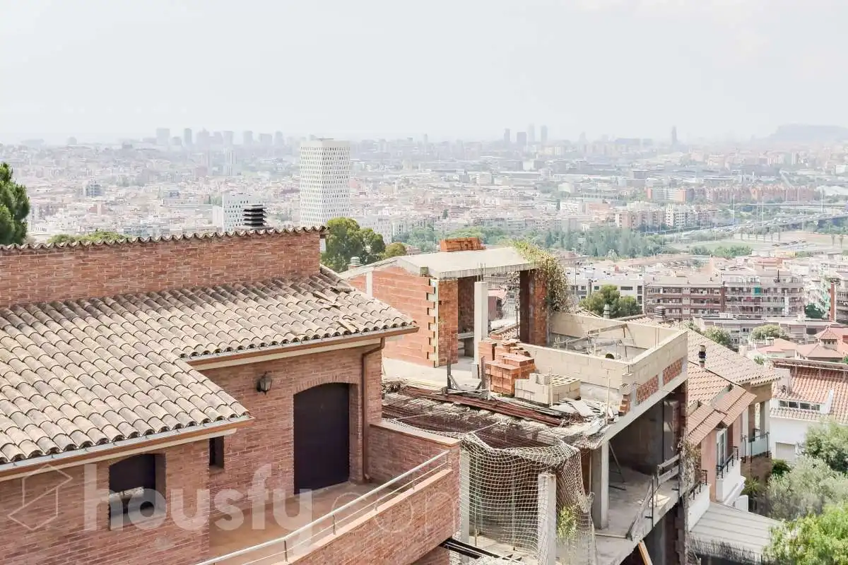Exterior view of Houses for sale in Santa Coloma de Gramenet  with Heating, Private garden and Terrace