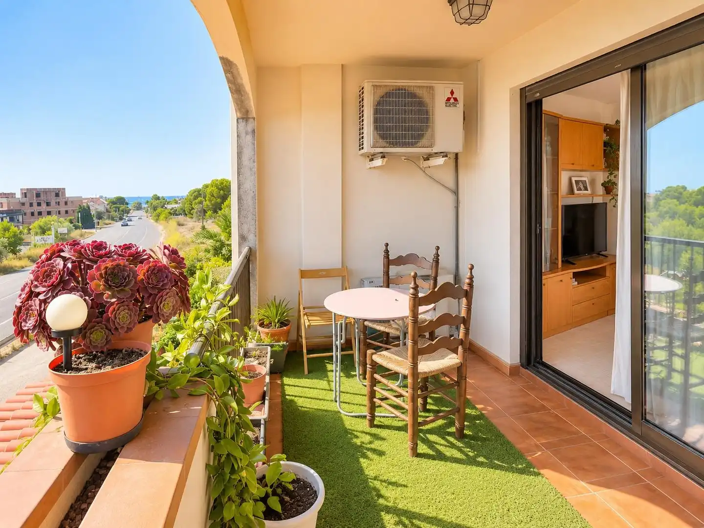 Terrasse von Wohnung zum Verkauf in Alcanar mit Klimaanlage, Heizung und Terrasse