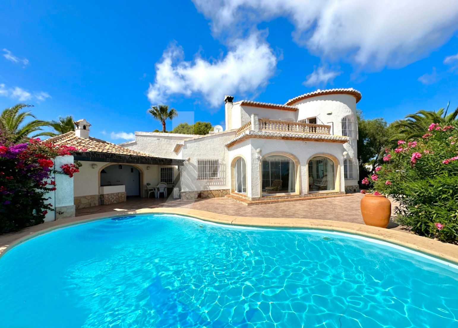 Vista exterior de Casa o chalet en venta en Moraira con Aire acondicionado, Calefacción y Jardín privado