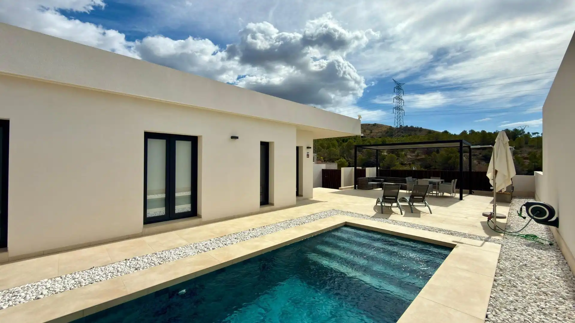 Swimming pool of Houses for rent in Finestrat  with Air Conditioner, Heating and Private garden