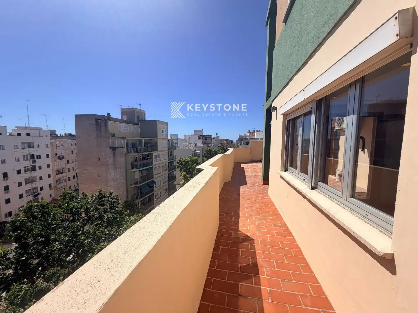 Terrasse von Dachboden zur Miete in  Palma de Mallorca mit Klimaanlage und Terrasse