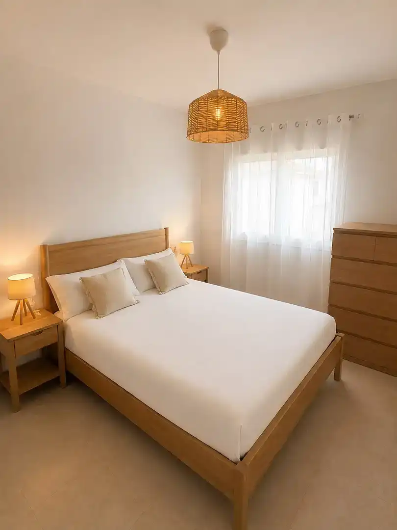 Schlafzimmer von Einfamilien-Reihenhaus zur Miete in Almazora / Almassora mit Klimaanlage und Möbliert
