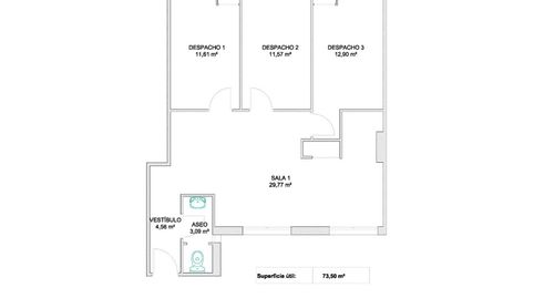 Foto 5 de Oficina en venda a Centro, Cáceres Capital