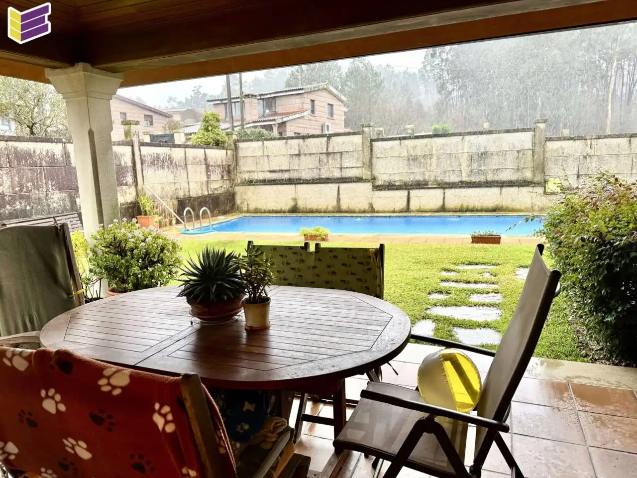 Terrassa de Casa o xalet en venda en O Porriño   amb Calefacció, Jardí privat i Parquet