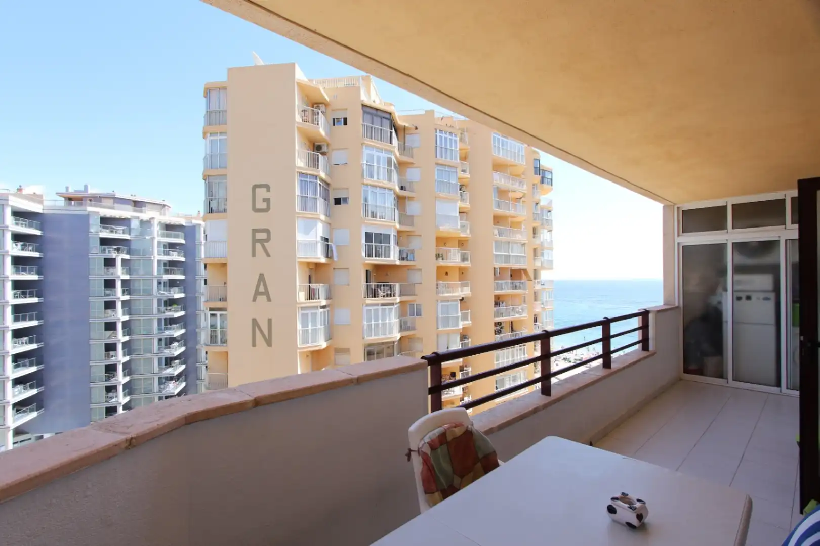 Terraza de Apartamento en venta en Calpe / Calp con Aire acondicionado, Jardín privado y Terraza