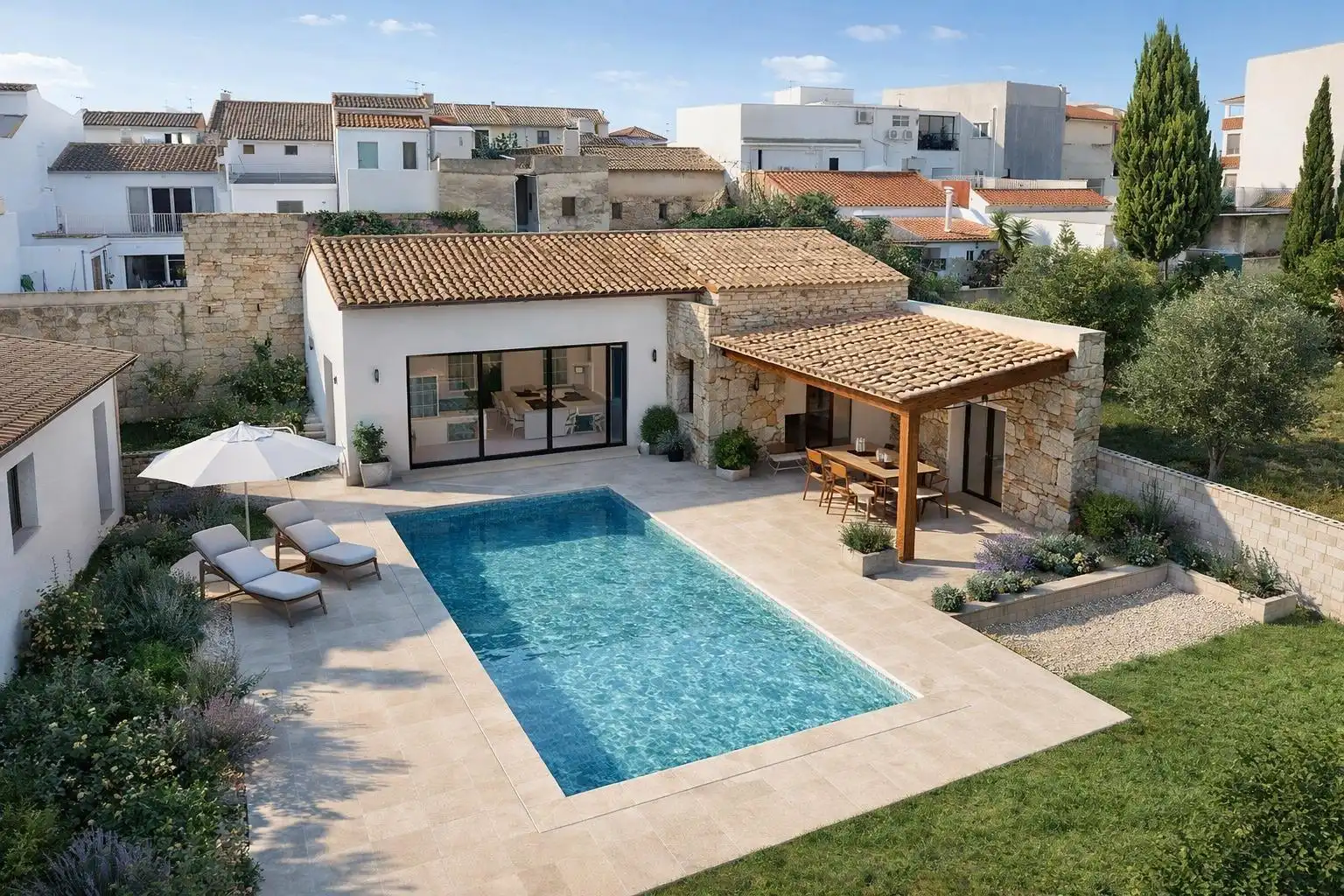 Piscina de Residencial en venta en Vallada