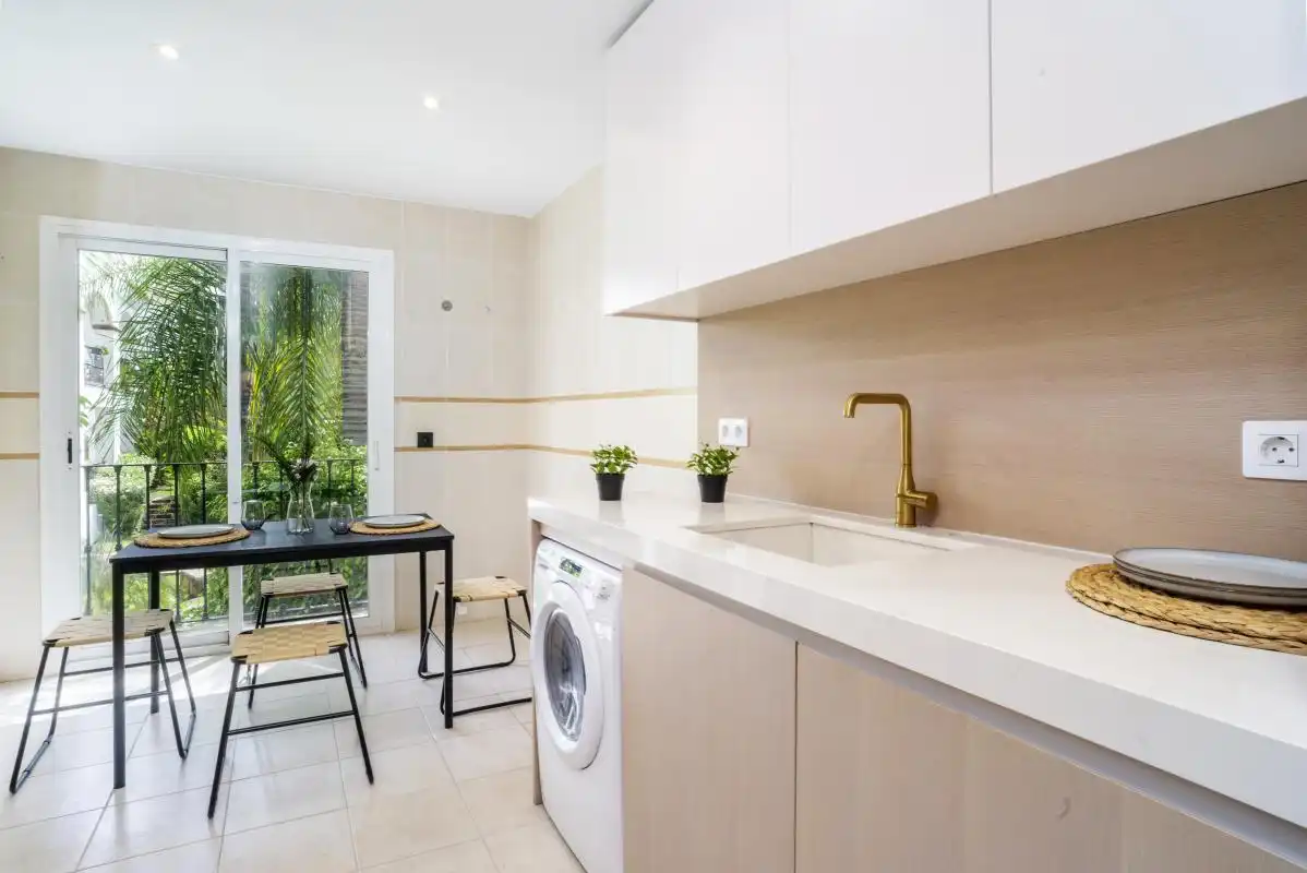 Kitchen of Flat for sale in Marbella  with Air Conditioner, Heating and Private garden