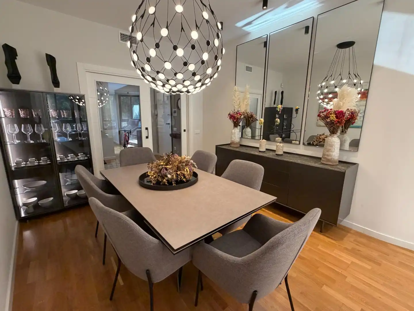 Esszimmer von Wohnung zum Verkauf in Alzira mit Klimaanlage, Heizung und Parkett