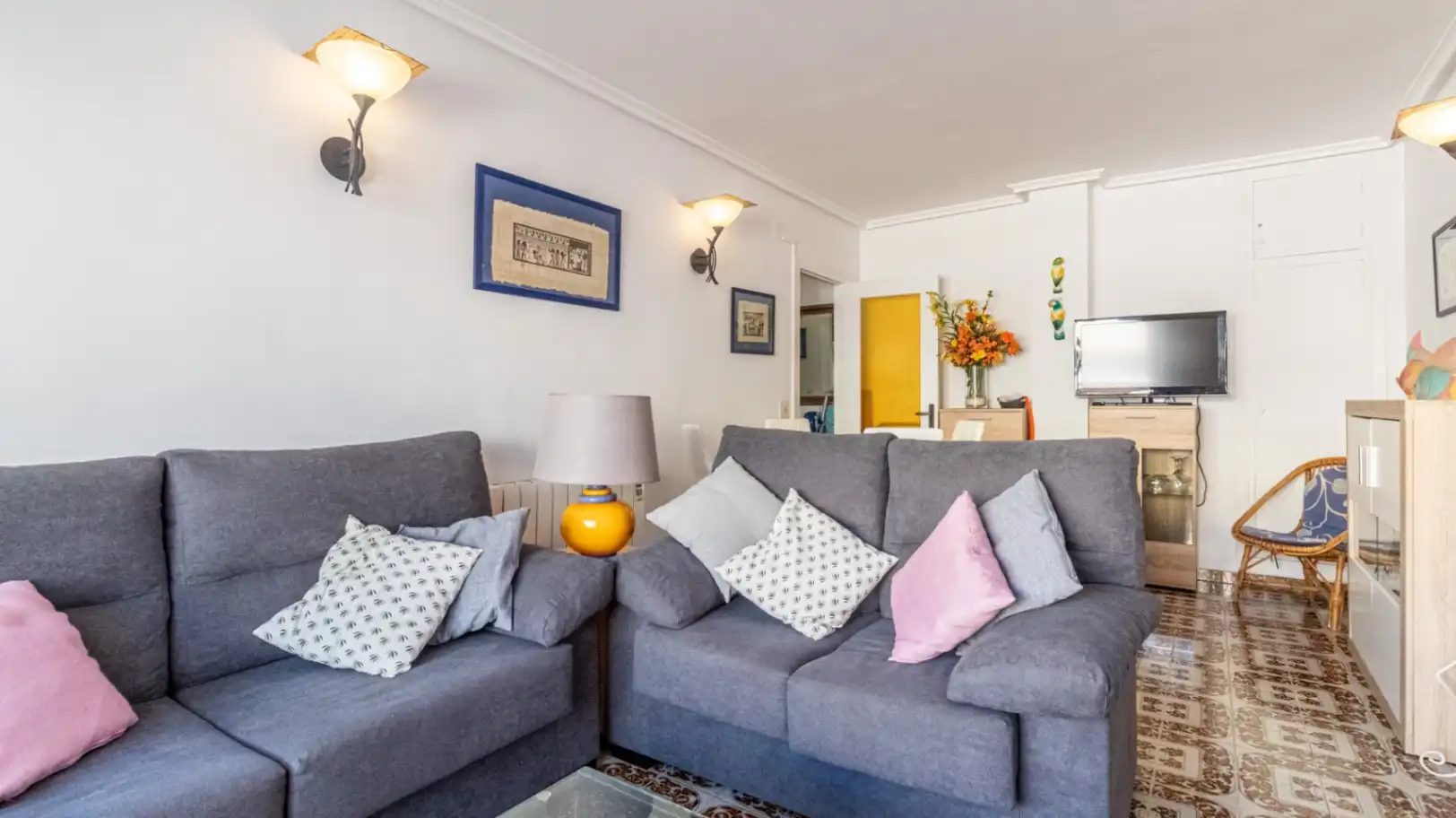 Sala de estar de Apartamento en venta en Dénia con Aire acondicionado, Calefacción y Jardín privado