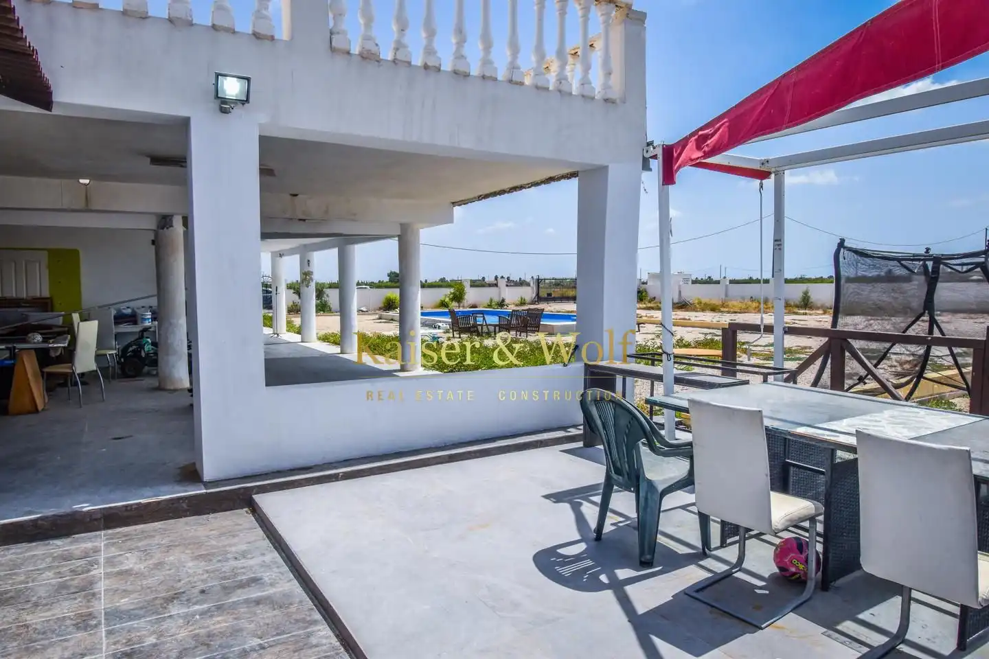 Terraza de Finca rústica en venta en Crevillent con Jardín privado, Terraza y Piscina