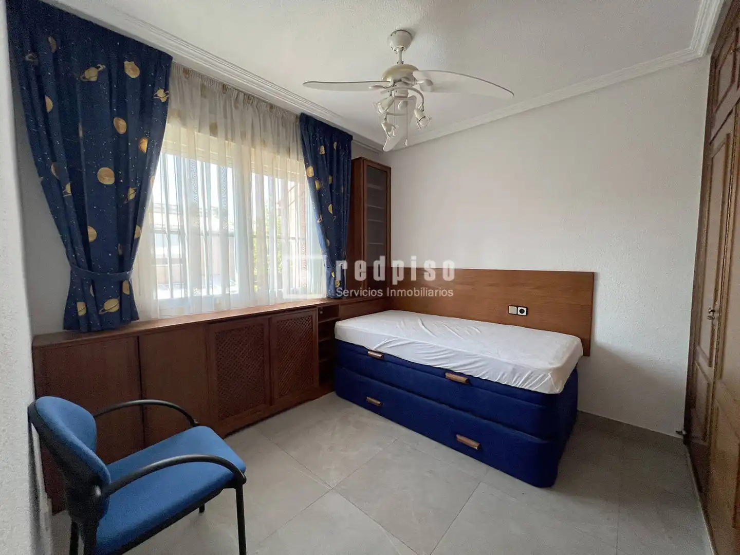 Schlafzimmer von Haus oder Chalet zur Miete in Madrid mit Heizung, Privatgarten und Terrasse