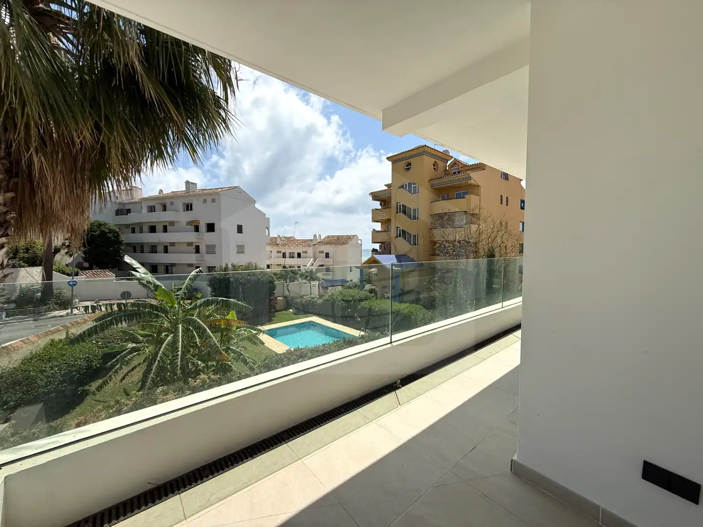 Terrasse von Wohnung zum Verkauf in Benalmádena mit Klimaanlage, Heizung und Terrasse