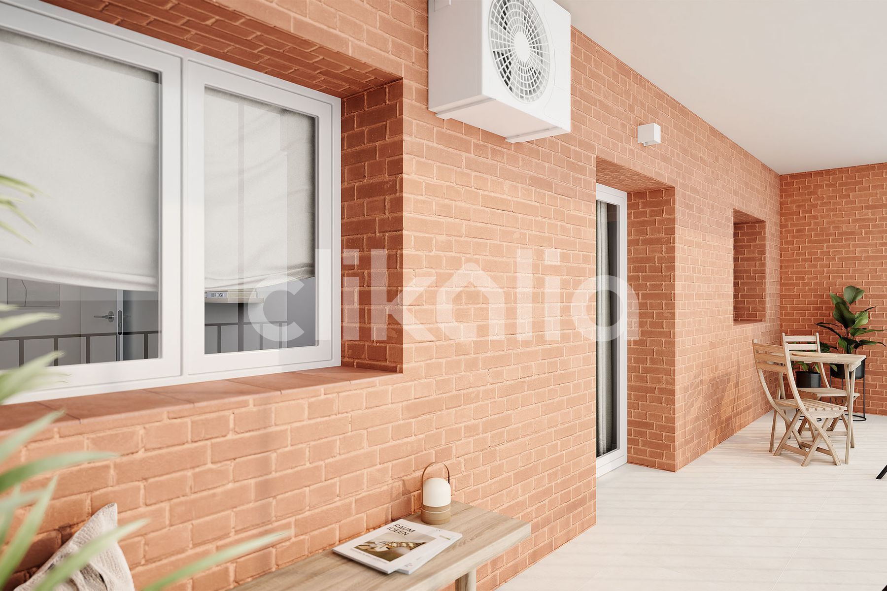 Balcony of Flat for sale in  Madrid Capital  with Air Conditioner, Heating and Terrace