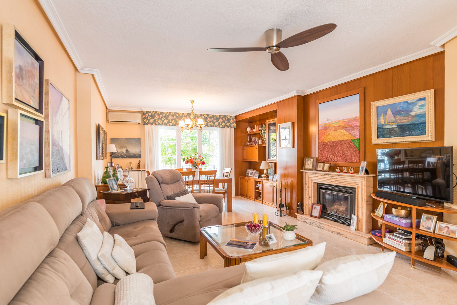 Living room of House or chalet for sale in Tarancón  with Air Conditioner, Private garden and Storage room
