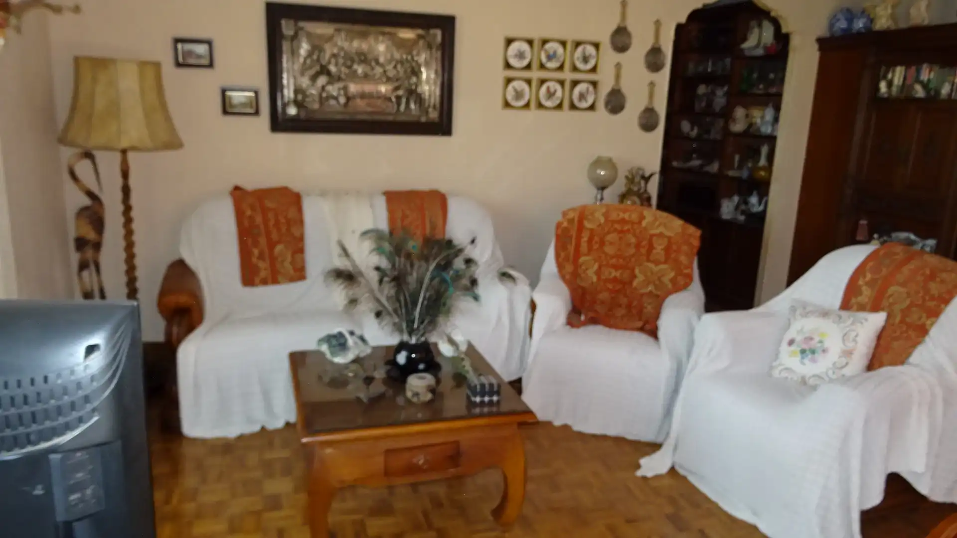 Sala de estar de Piso en venta en Alicante / Alacant con Aire acondicionado, Calefacción y Parquet