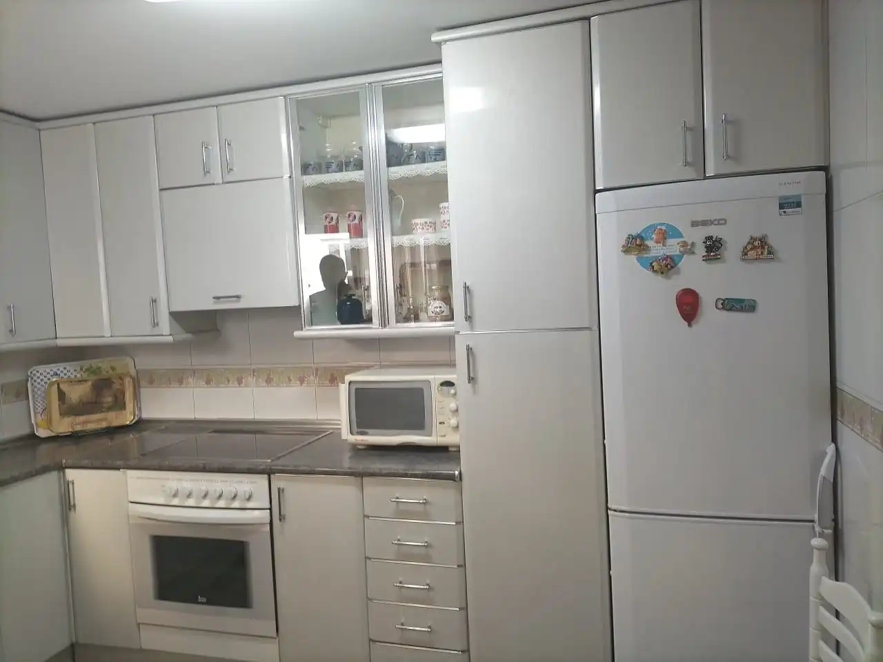 Küche von Wohnung zur Miete in Zaragoza mit Heizung, Möbliert und Ofen