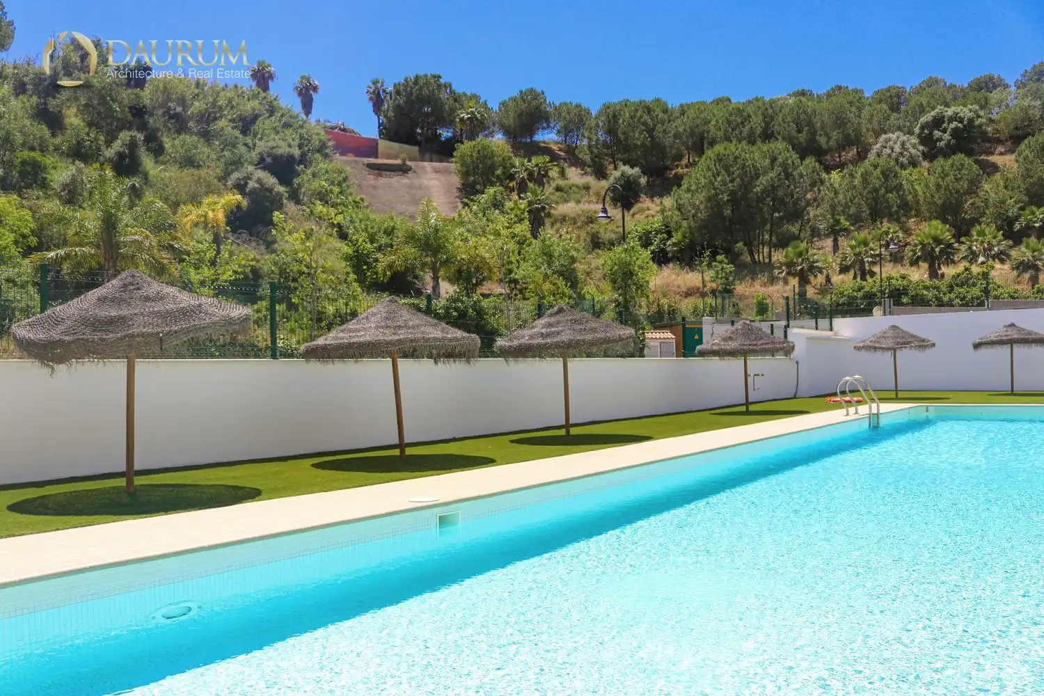 Swimming pool of Flat for sale in Mijas  with Air Conditioner, Heating and Private garden