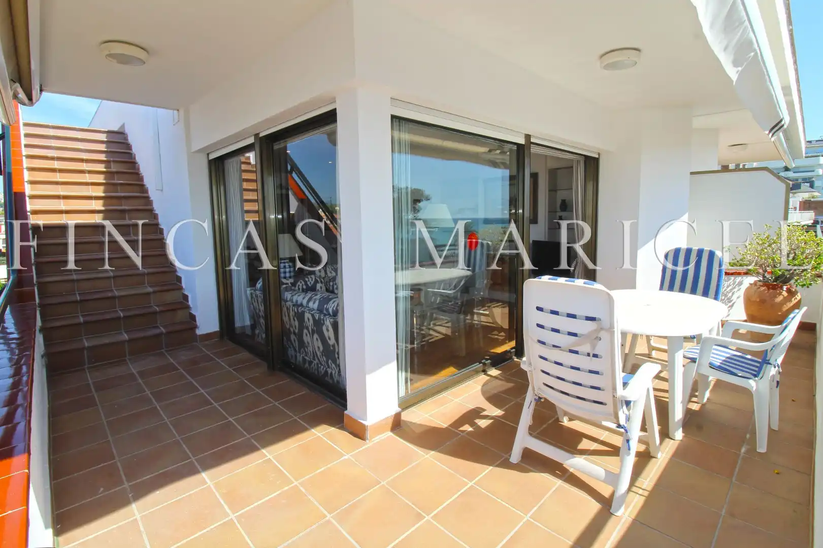 Terraza de Ático de alquiler en Sitges con Aire acondicionado, Calefacción y Terraza