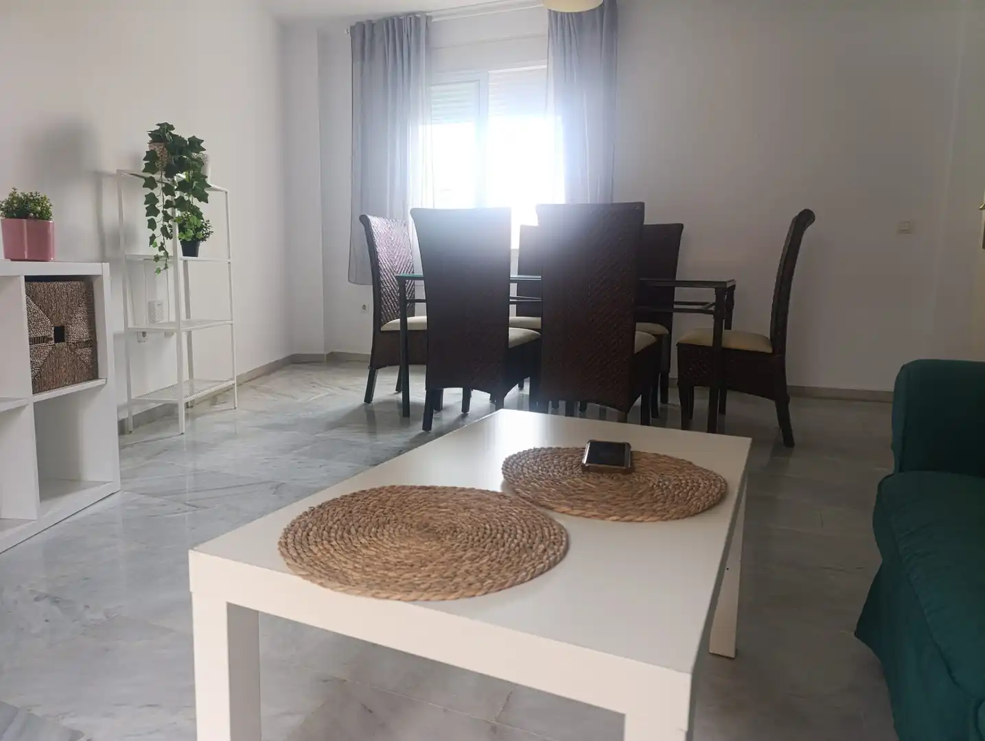 Comedor de Apartamento de alquiler con opción a compra en Málaga con Aire acondicionado, Terraza y Trastero