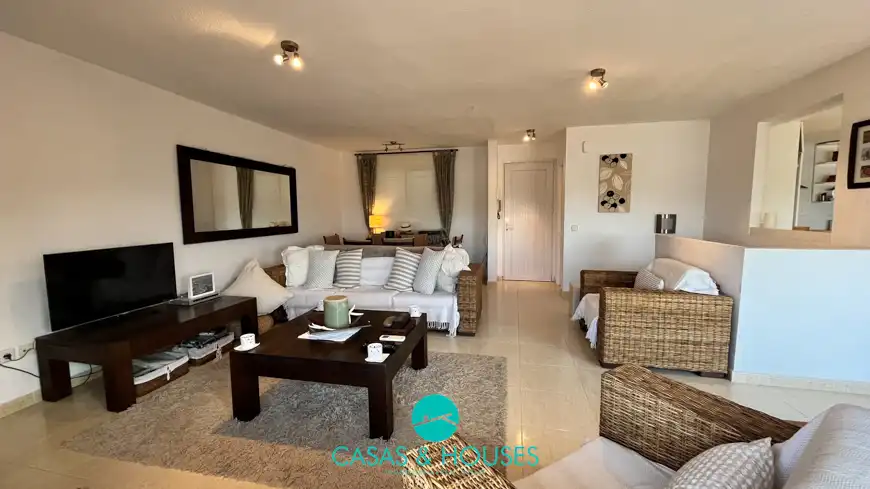 Sala d'estar de Àtic en venda en La Manga del Mar Menor amb Aire condicionat, Terrassa i Traster