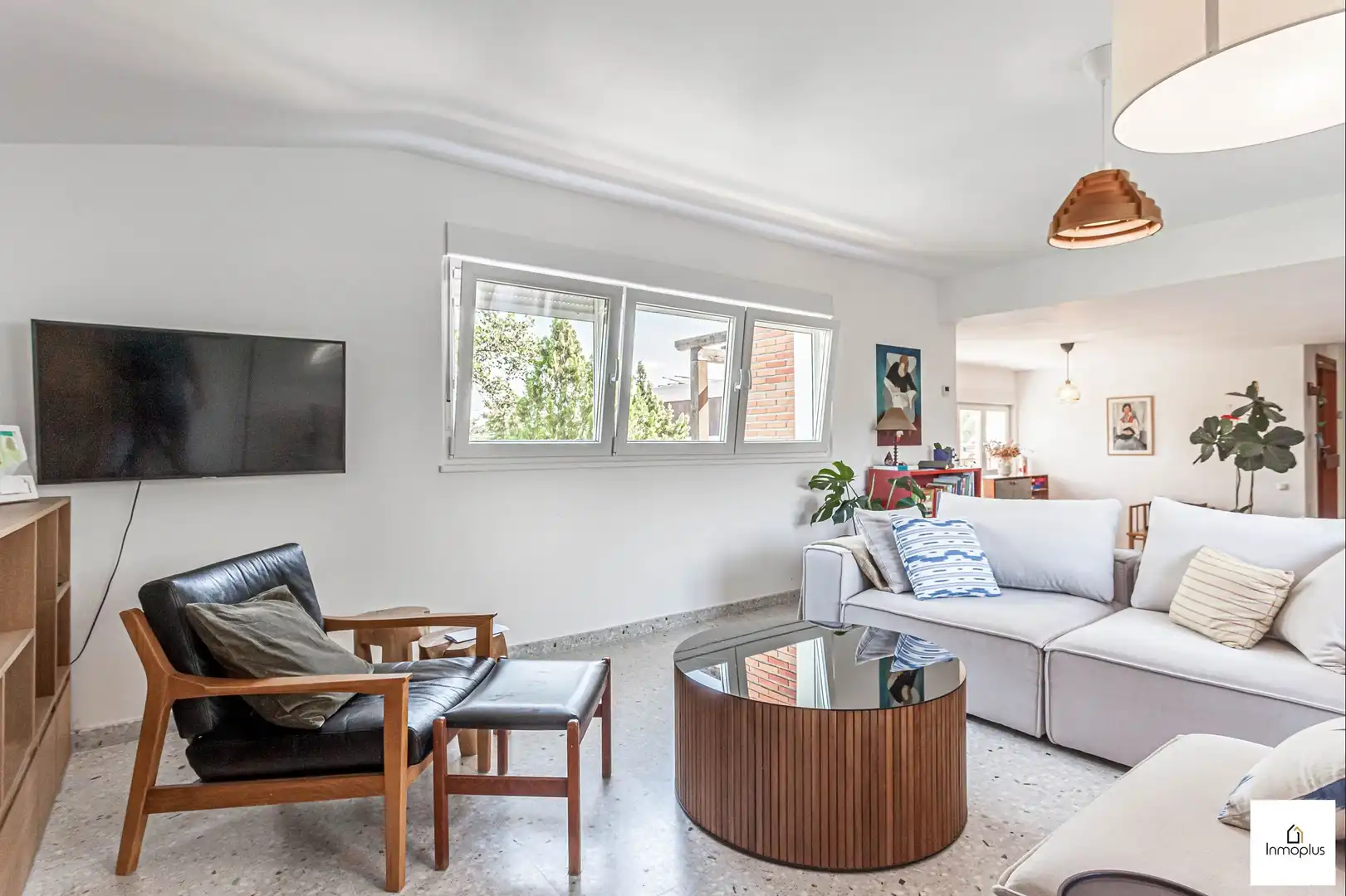 Sala d'estar de Casa o xalet en venda en Las Rozas de Madrid amb Aire condicionat, Calefacció i Terrassa