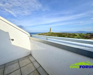 Exterior view of Flat for sale in A Coruña Capital   with Heating, Terrace and Storage room