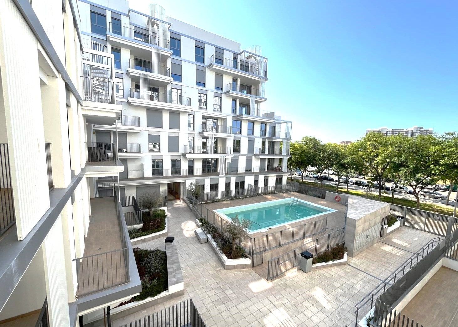 Piscina de Apartament de lloguer en  Palma de Mallorca amb Aire condicionat, Moblat i Piscina comunitària