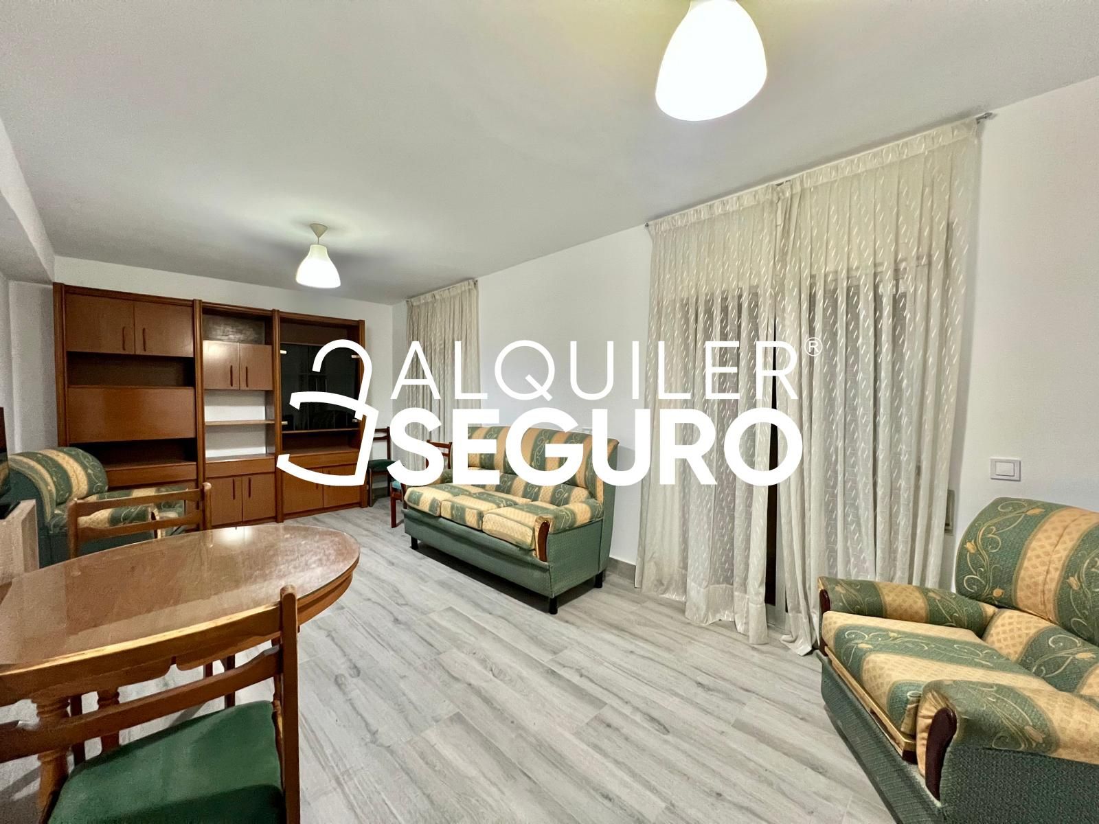 Sala de estar de Piso de alquiler en  Madrid Capital con Calefacción, Terraza y Amueblado