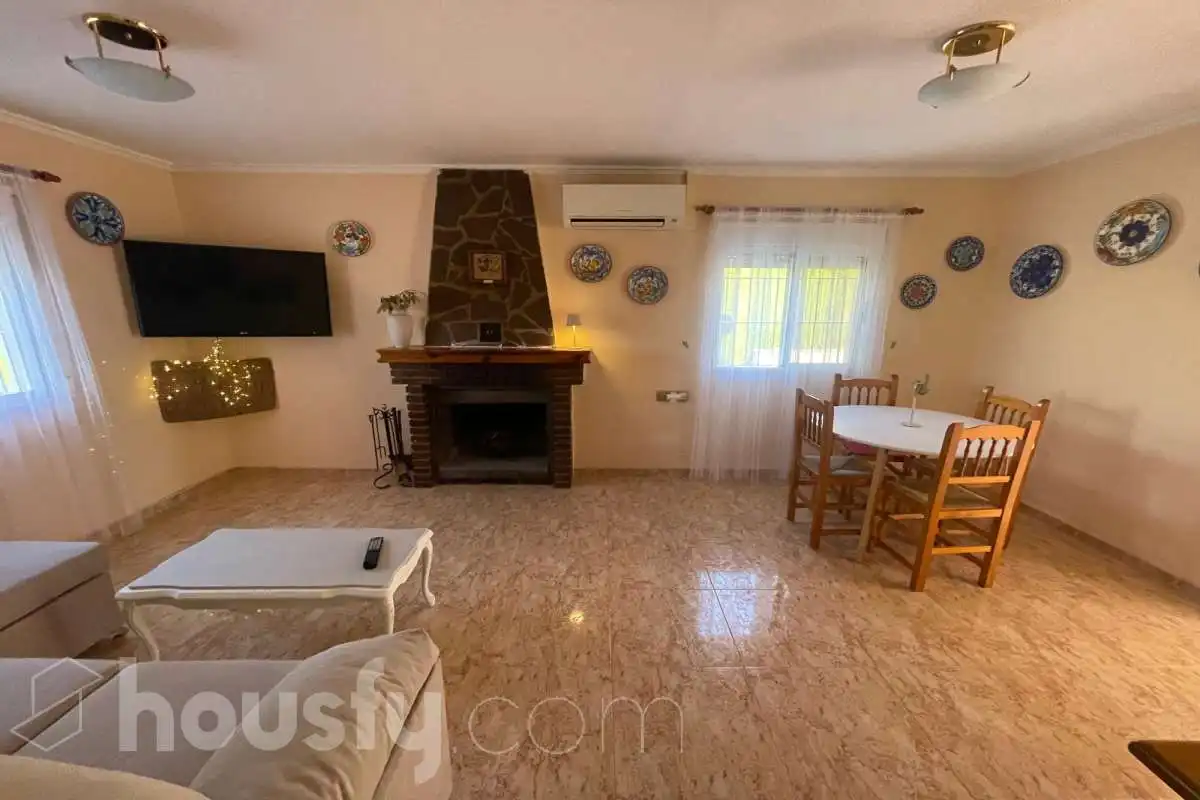 Sala de estar de Casa o chalet de alquiler en Mogente / Moixent con Trastero y Amueblado